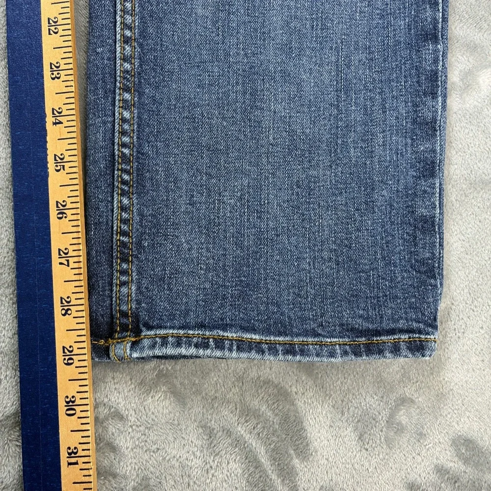 Banana Republic Athletic Fit Jeans Men's 36x29 Mid Rise Med Wash Denim Whiskered